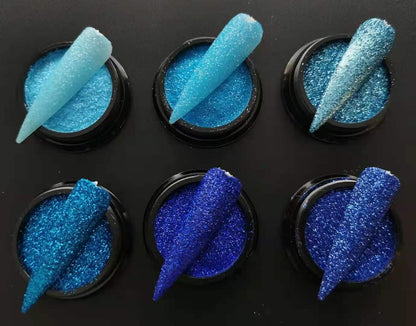 Classic Fine Glitter 6pcs Blues