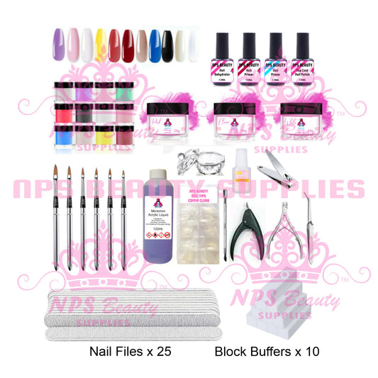 Salon Quality Acrylic Nail Kit 69pcs