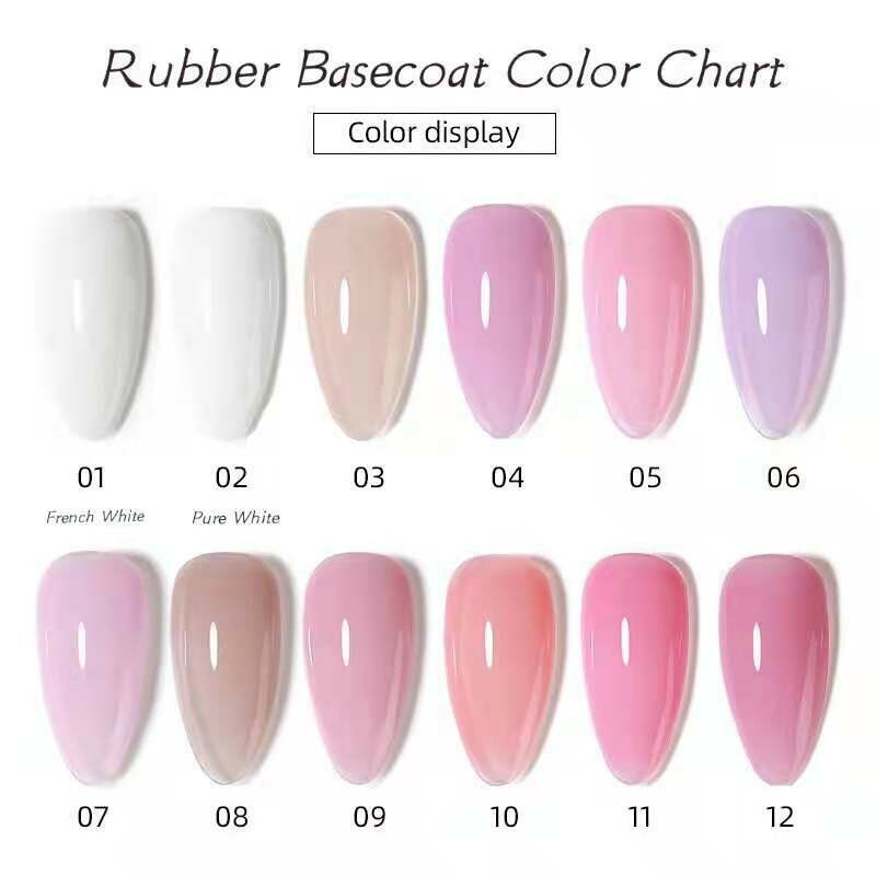 Vendeeni UV Gel Rubber Base coat 15ml (12 colours to choose from)
