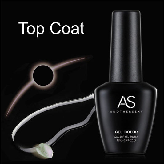 AS UV Gel Nail Top Coat 15ml Non wipe