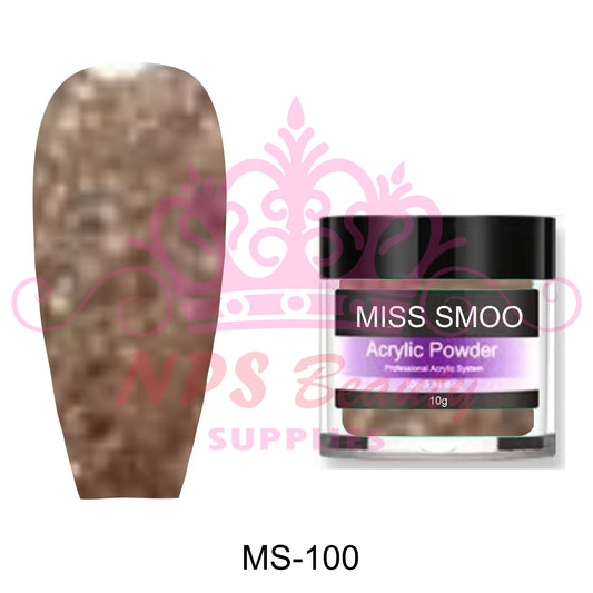 Miss Smoo Acrylic Nail Powder glitter colour 10g or 30g MS100