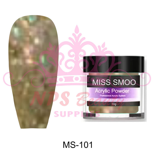 Miss Smoo Acrylic Nail Powder glitter colour 10g or 30g MS101