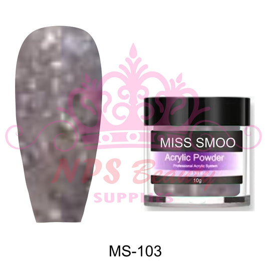 Miss Smoo Acrylic Nail Powder glitter colour 10g or 30g MS103