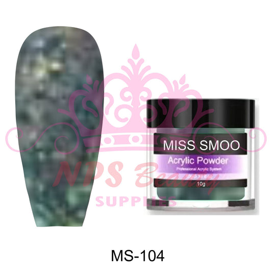 Miss Smoo Acrylic Nail Powder glitter colour 10g or 30g MS104