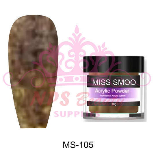 Miss Smoo Acrylic Nail Powder glitter colour 10g or 30g MS105