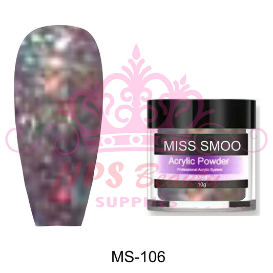 Miss Smoo Acrylic Nail Powder glitter colour 10g or 30g MS106