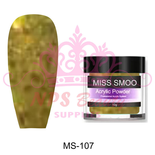 Miss Smoo Acrylic Nail Powder glitter colour 10g or 30g MS107