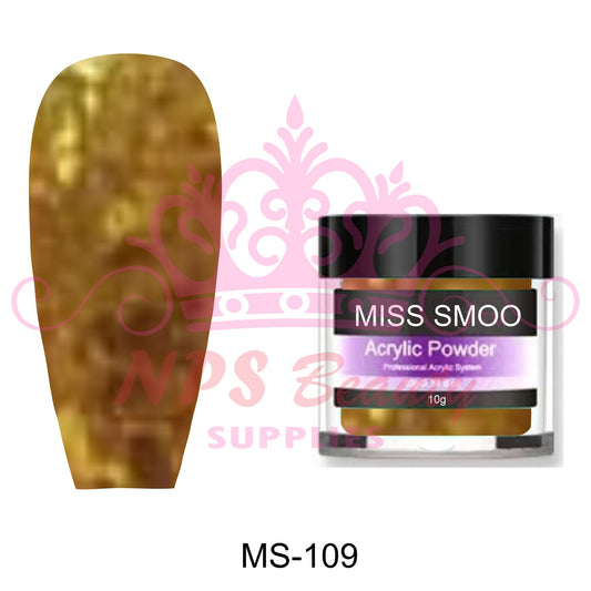Miss Smoo Acrylic Nail Powder glitter colour 10g or 30g MS109