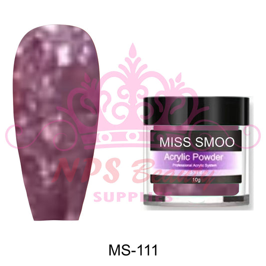 Miss Smoo Acrylic Nail Powder glitter colour 10g or 30g MS111