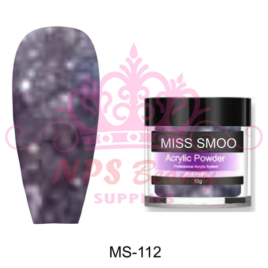 Miss Smoo Acrylic Nail Powder glitter colour 10g or 30g MS112