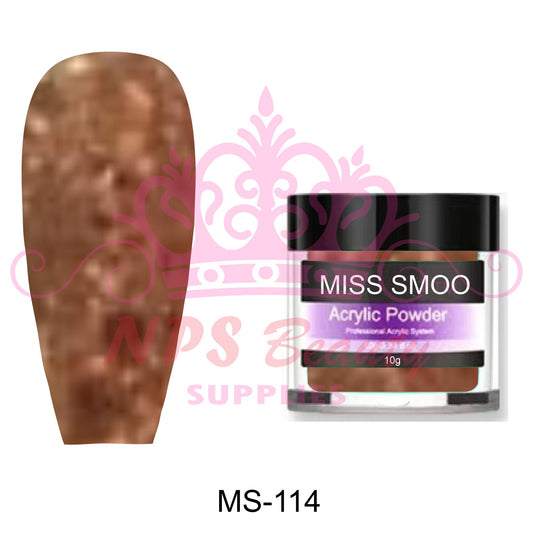 Miss Smoo Acrylic Nail Powder glitter colour 10g or 30g MS114