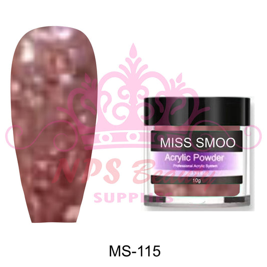 Miss Smoo Acrylic Nail Powder glitter colour 10g or 30g MS115
