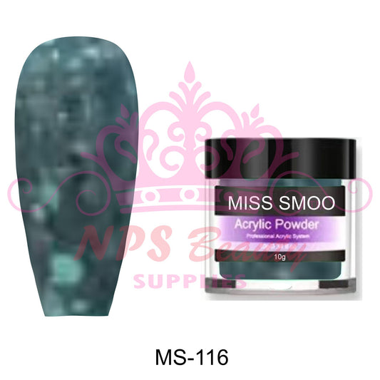 Miss Smoo Acrylic Nail Powder glitter colour 10g or 30g MS116