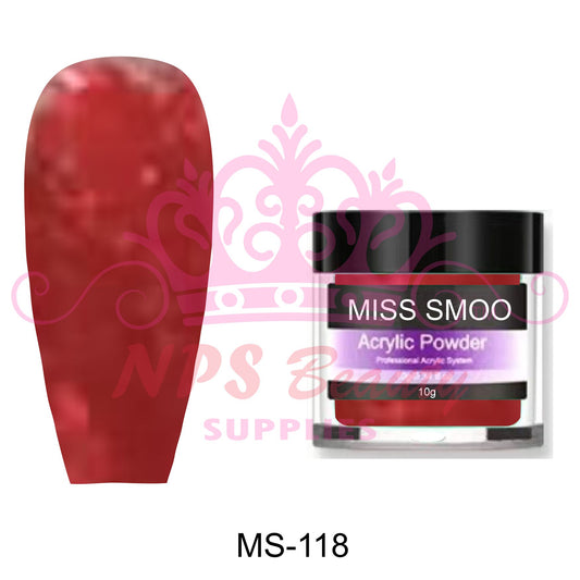 Miss Smoo Acrylic Nail Powder glitter colour 10g or 30g MS118