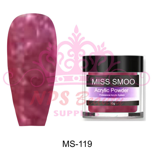 Miss Smoo Acrylic Nail Powder glitter colour 10g or 30g MS119
