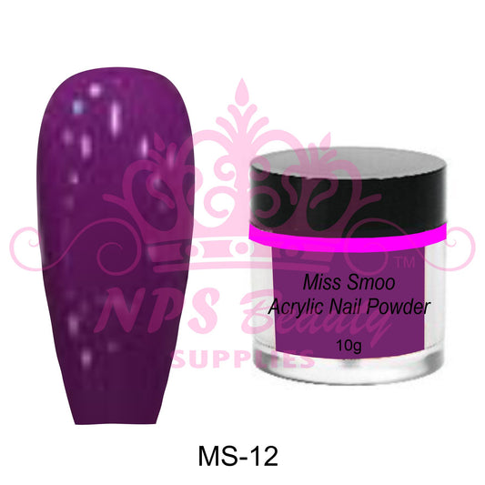 Miss Smoo Acrylic Nail Powder Hollyhock 10g or 30g MS12