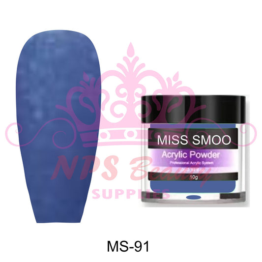 Miss Smoo Acrylic Nail Powder glitter colour 10g or 30g MS91