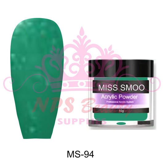 Miss Smoo Acrylic Nail Powder glitter colour 10g or 30g MS94