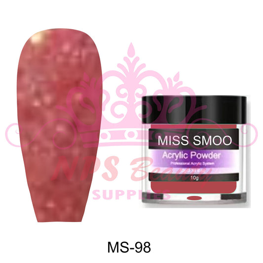 Miss Smoo Acrylic Nail Powder glitter colour 10g or 30g MS98