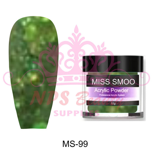 Miss Smoo Acrylic Nail Powder glitter colour 10g or 30g MS99