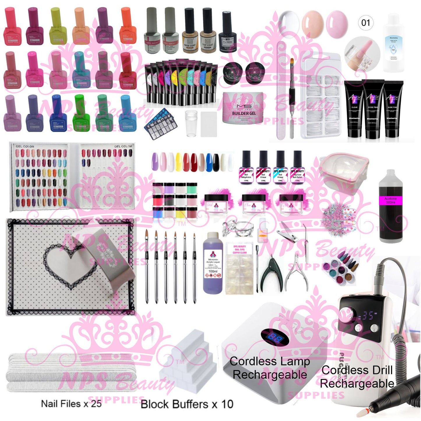 Miss Smoo's Full House Mega Nail kit All In one