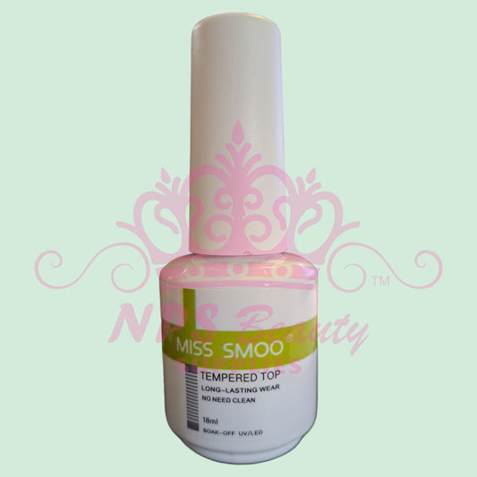 Miss Smoo Tempered Glass Top Coat NON Wipe 18ml