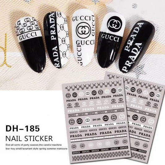 Prada/gucci Nail stickers DH-185